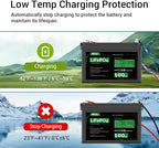 HQST LiFePO4 Battery 100ah Lithium Battery, 12V Lithium Iron Phosphate Battery - Image 3