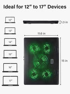Kootek Laptop Cooling Pad, Laptop Cooler - Image 7
