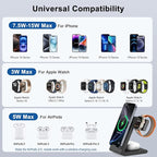3-in-1 Wireless Charging Station, Standard 20W Fast Magnetic Foldable Magsafe - Image 3