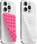 2PCS Silicone Suction Cup Phone Case Mount Double Sided, Hands-Free Phone by KlearlookMaximizedClarity