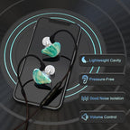 BASN MMCX in Ear Monitor Headphones, Triple Driver IEM in-Ear Earphone - Image 5