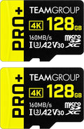 TEAMGROUP A2 Pro Plus Card 128GB x 2 Pack Micro SDXC UHS-I U3 A2 V30, R/W up to by TEAMGROUP