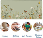 Large Mouse Pad Wildflowers Gaming Desk Pad Computer Keyboard Non-Slip - Image 5