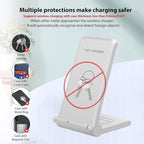 2 in 1 Wireless Charger, Foldable 20W Fast Wireless Charging Stand Compatible - Image 8