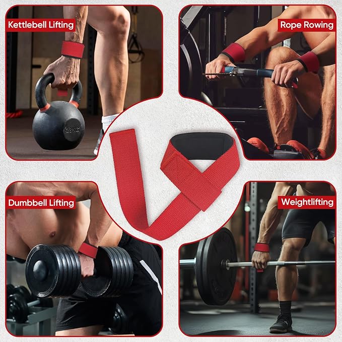 FitBeast Aluminum Exercise Handles & Lifting Straps Set - Image 6