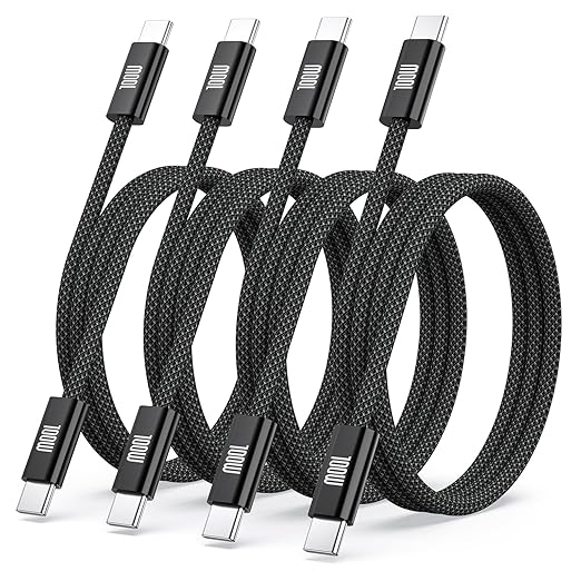 USB C to USB C Cable, 5A Fast Charging Nylon Braided USB-C to USB-C Phone by Avatcen