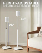 SANUS Adjustable Height Wireless Speaker Stands Designed - Image 2