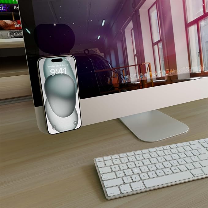 Casely Grippy Aquamarine MagSafe Compatible Cell Phone Mount Silicone Suction - Image 8