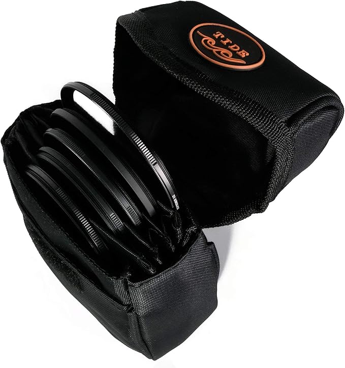 Tide Optics Filter Pouch | Holds 5 Filters Up to 86mm | Durable Protective Case - Image 9