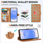 TUCCH Wallet Case for Galaxy S25 Edge, Removable 2 in 1 RFID Blocking Wrist - Image 5