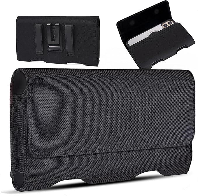 for iPhone 17 Pro Max Holster, BECPLT Nylon Holster Pouch Belt Clip Case and by BECPLT