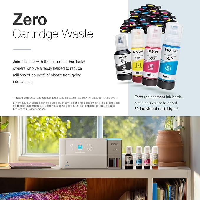 Epson EcoTank ET-2980 Wireless All-in-One Color Supertank Printer - Image 4