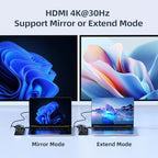 USB C Hub, intpw 9-in-1 USB Multiport Adapter - Image 8