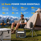 VTOMAN Jump 600X Portable Power Station 600W, 299Wh Solar Generator LiFePO4 - Image 6