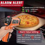 Infrared Thermometer Gun, Non-Contact Digital Laser Temperature Gun, -58°F to - Image 3