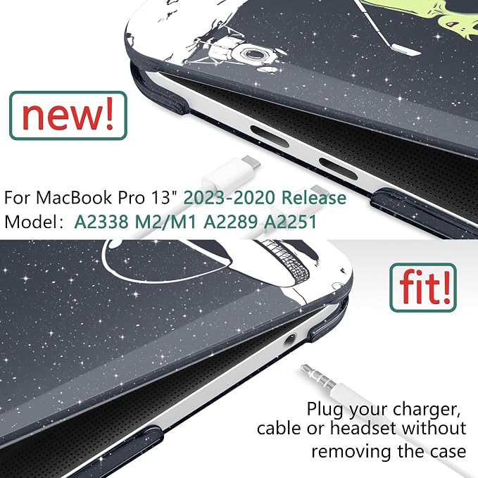 MEEgoodo Case for MacBook Pro 13 inch, Hard Shell Case - Image 2