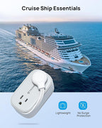 TROND Flat Plug Power Strip: 3.3ft Wrapped Short Extension Cord - Image 6