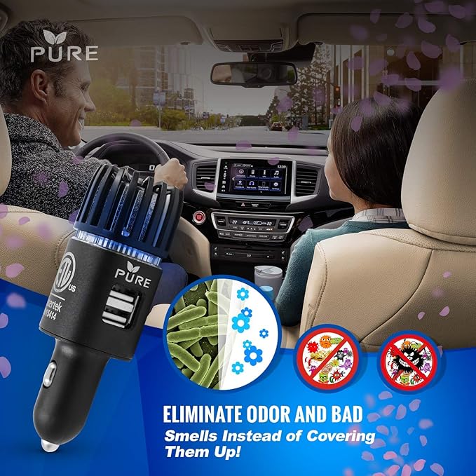 Car Air Purifier ARB Certified 3in1 Premium Stainless Steel Air Filter Ionizer - Image 5