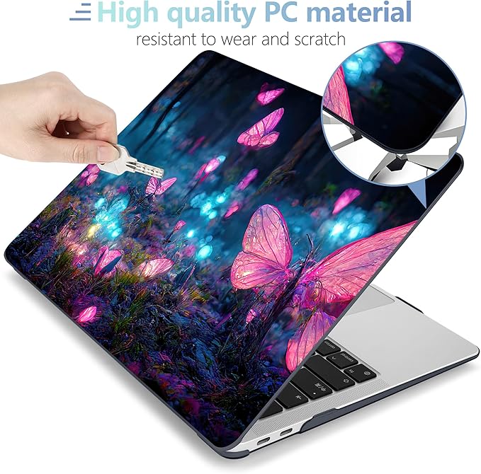 MEEgoodo for MacBook Air 13 inch Case 2021 2020 2019 2018 Released A2337 M1 - Image 3