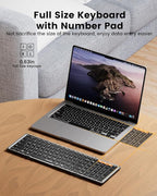 ProtoArc Backlit Foldable Keyboard, XK01 Plus Folding Portable Bluetooth - Image 7