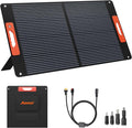 120W Portable Solar Panels for Power Station, Solar Angle Guide, by Aonxi
