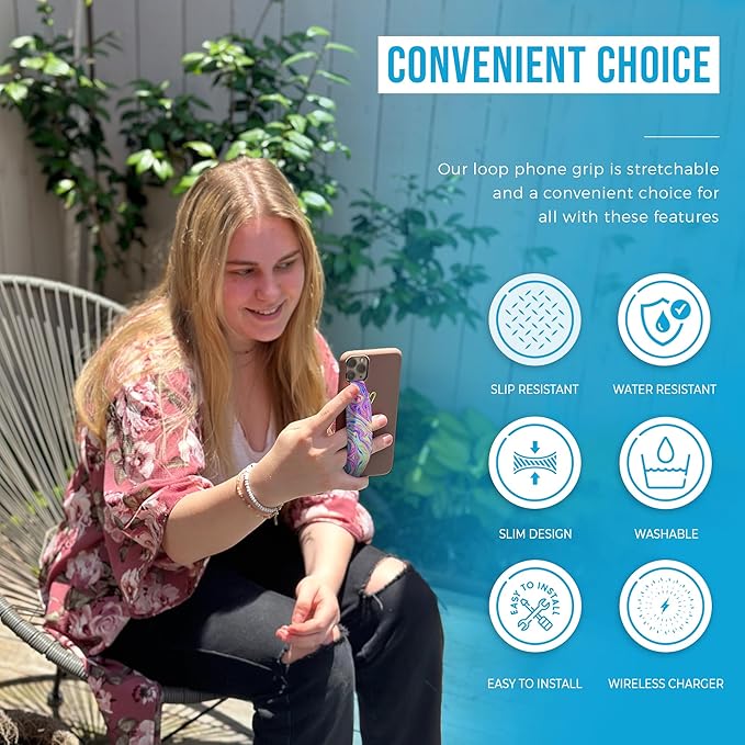 Universal Phone Grip Strap| Reversible Phone Hand Strap - Image 3