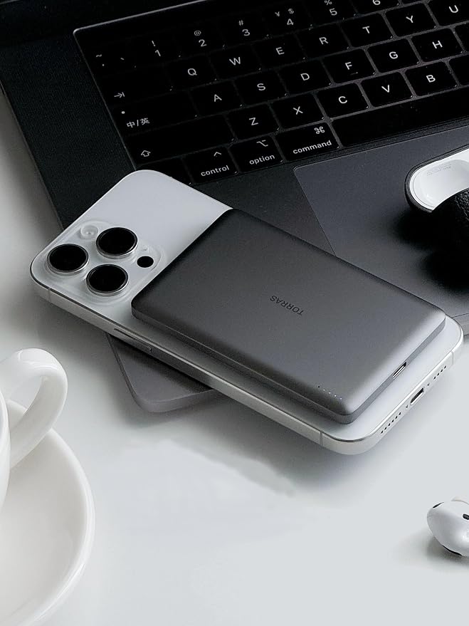 TORRAS MiniMag Power Bank, Ultra Slim 5, 000mAh Wireless Portable Charger - Image 9