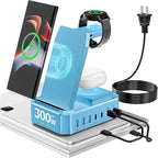 300W Wireless Charger for Samsung, Zutspzss 10 in 1 Wireless Charging Station by Zutspzss