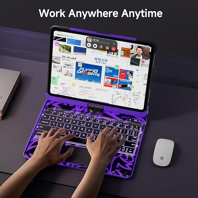 iPad Keyboard Case for 2024 M4 iPad Pro 13 inch, Magic Wireless Keyboard - Image 8