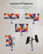 Dual Monitor Mount, Holds Screens up to 40 Inches and 25 lbs, Fully Adjustable - Image 4