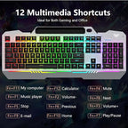 AULA Keyboard, T102 104 Keys Gaming Keyboard and Mouse Combo - Image 6