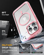 Miracase Magnetic for iPhone 15 Pro Max Case 6.7'' Full-Body Military Drop - Image 3