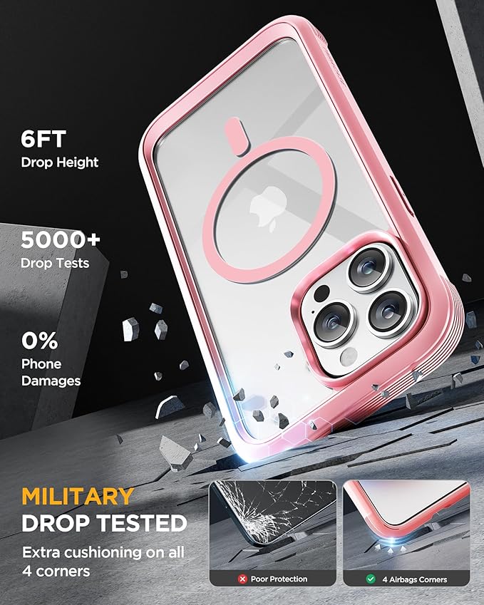 Miracase Magnetic for iPhone 15 Pro Case Full-Body Phone case - Image 4