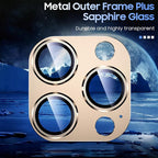 Uyiton Compatible with iPhone 15 Pro/iPhone 15 Pro Max Camera Lens Protector - Image 4