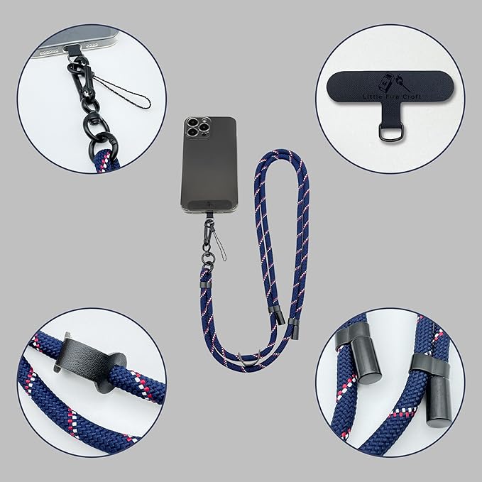 Adjustable Cell Phone Lanyard Crossbody Smartphone Strap Soft Rope Phone Lanyard - Image 5