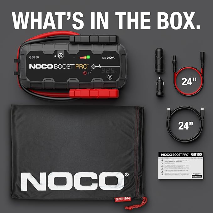 NOCO Boost GB150: 3000A UltraSafe Jump Starter – 12V Lithium Battery Booster - Image 6