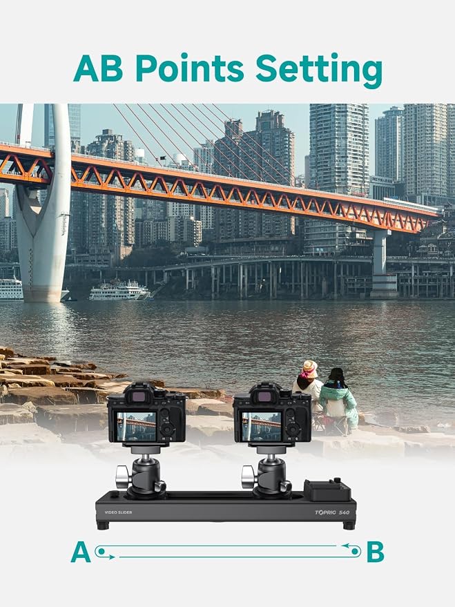 Accsoon Toprig Video Slider, Support APP-Video Mode/Time-Lapse/Loop Mode - Image 5