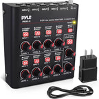 Pyle 8-Channel Wireless BT Streaming Mini Line Mixer - Image 8