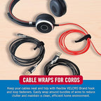 VELCRO Brand Reusable Cable Ties, 100 Pack 6 Inch Cable Management Ties - Image 6