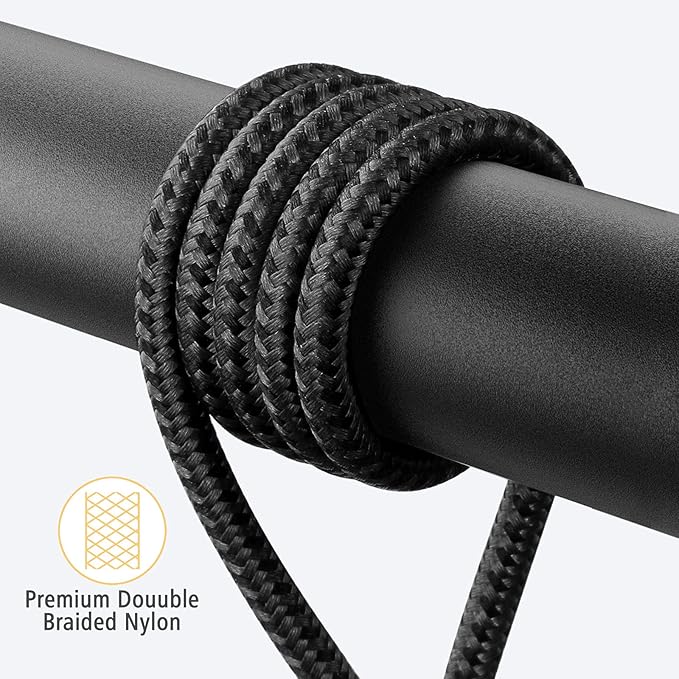 2Pack 90 Degree iPhone Charging Cord 6Ft Right Angle Nylon Braided Mfi - Image 5