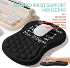 2-in-1 Ergonomic Set, Wave Rise Keyboard Wrist Rest and Massage Bulge Slope - Image 3