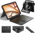 HOU iPad Air 11 Case with Keyboard Detachable Rotatable Magnetic Full by HOU