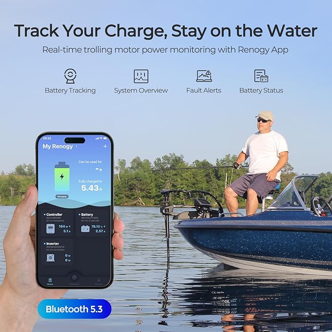 Renogy 12V 100Ah Trolling Motor LiFePO4 Lithium Battery, IP67 Waterproof - Image 6