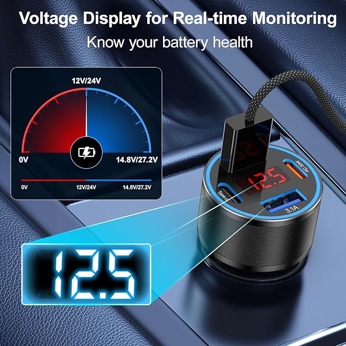 USB C Car Charger, Galaxy S25 - Image 6