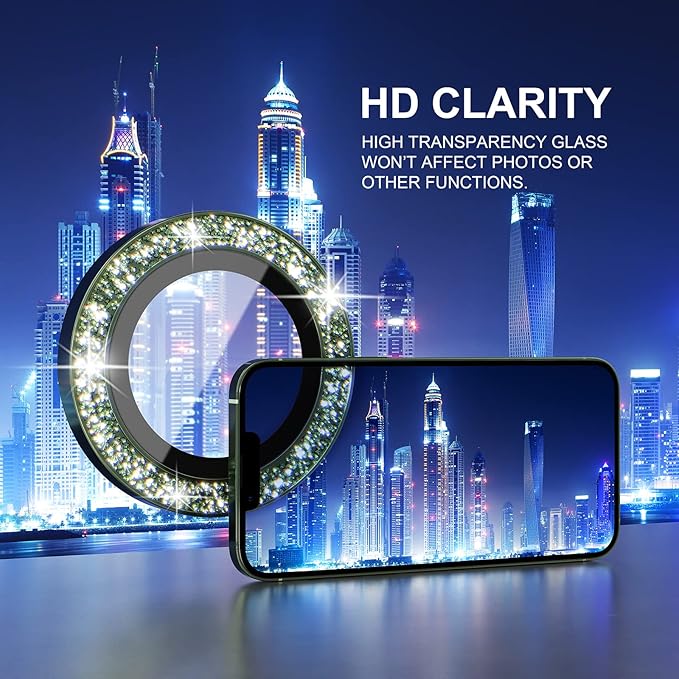 Choiche [3+1 for iPhone 13 Pro/iPhone 13 Pro Max Camera Lens Protector Bling - Image 5