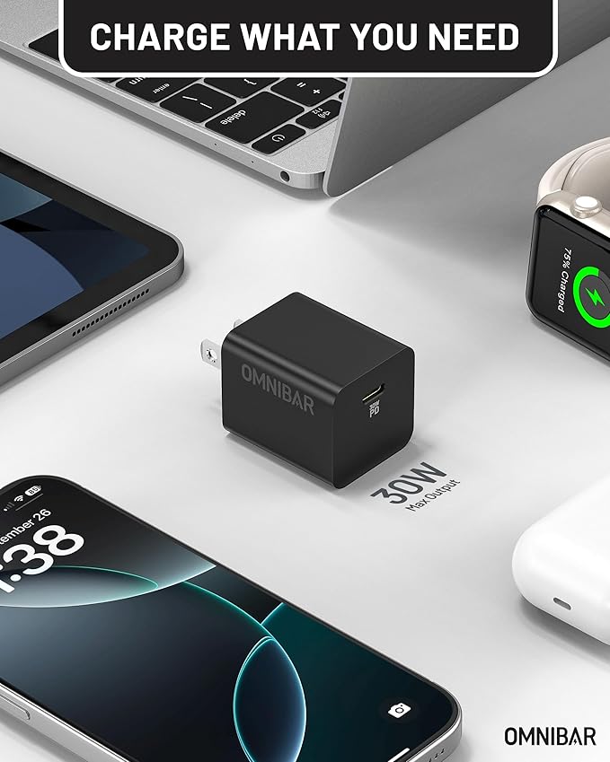 30W USB C Charger, GaN Fast Wall Charger Block, PD3.0 PPS USB-C Power Adapter - Image 3