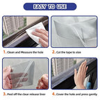 KING MOUNTAIN Grey Window Screen Repair Tape, 3inX10FT Heavy Duty Screen Repair - Image 5