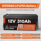 12V 310Ah LiFePO4 Lithium Battery 4PCS– Max. 3968Wh, 15000+ Deep Cycle Battery - Image 7