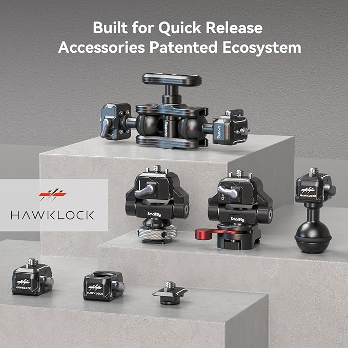 SMALLRIG Quick Release Plate Drop-in HawkLock mini Quick Release Camera Mount - Image 9