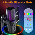 COMICA EJoy Uni Pro Wireless Gaming USB Microphone, Noise Cancellation RGB - Image 6